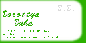 dorottya duha business card